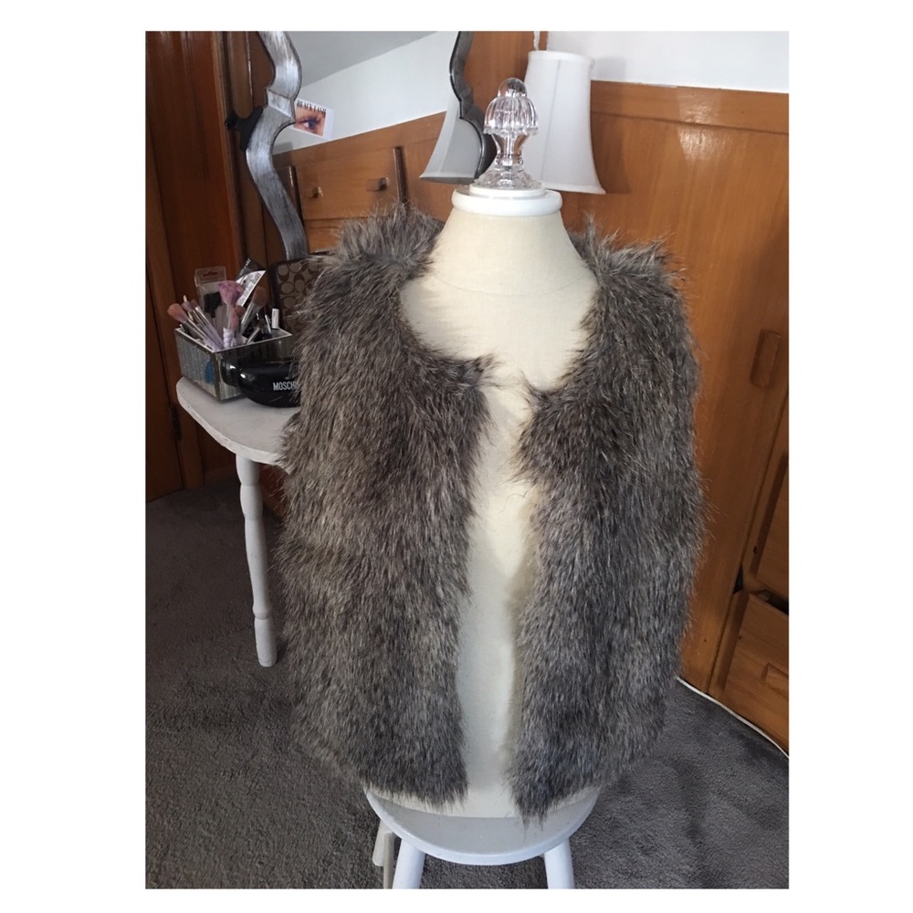 Faux fur vest